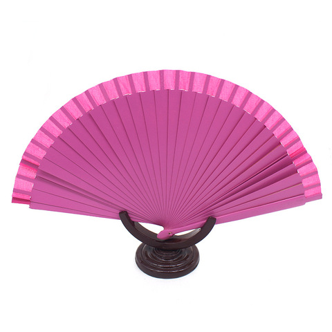 Los ventiladores plegable de baile de fiesta de boda de encaje de los Fans de plástico de seda plegable ventilador de la mano casa decoración abanico hecho a mano regalos de navidad ► Foto 1/6