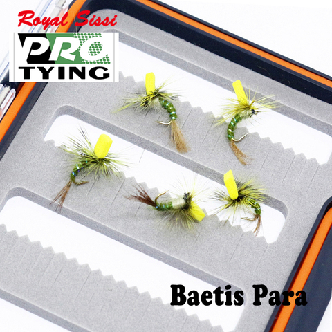 Uds señuelo de la pesca con mosca seca, # Baetis flies16, Mosca de paracaídas, atado a mano, mayfly, ninfa, emergers, superficie de agua, cebo artificial para insectos ► Foto 1/6