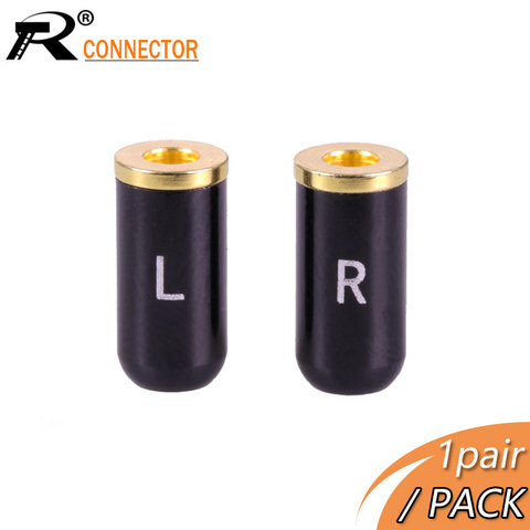 2 uds./1 par, 3,5mm, MMCX, UE900, SE535, SE215, W10, W20, W30, auriculares de color negro y plateado, DIY, Conector de Pin ► Foto 1/6