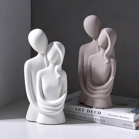 Escultura de cerámica de resina para decoración de personaje abstracto, decoración moderna para el hogar, sala de estar, dormitorio, oficina, regalo ► Foto 1/1