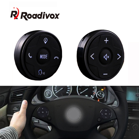 Mando a distancia inalámbrico con botón de Control para volante de coche, Radio Universal con 10 teclas, Bluetooth, GPS, reproductor Multimedia DVD ► Foto 1/6