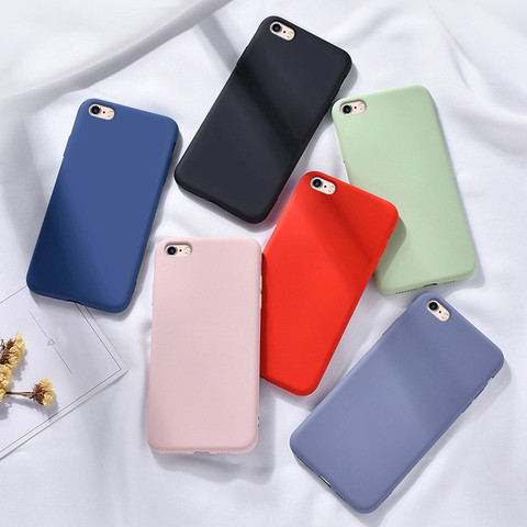 Funda suave de silicona líquida para iphone se 2022 se 2 se2 se2022, carcasa fina de TPU mate para iphone se 2022 ► Foto 1/6