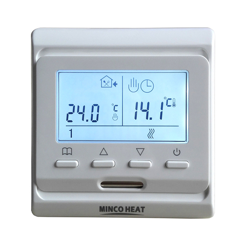 Controlador de temperatura programable M6.716, pantalla LCD colorida de 220V, calefacción por suelo radiante eléctrico, termostato de pared, el mejor precio ► Foto 1/6