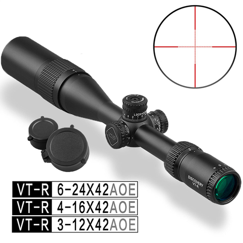 Mira de caza táctica iluminada 4-16 6-24 Discovery VT-R 3-12x42 utilizada para Rifle PCP Airsoft ► Foto 1/6