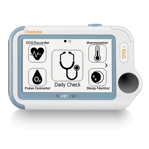 Vital Signs Monitor & APP PC Informe, localizador portátil ECG Monitor de presión arterial oxímetro de pulso FDA Viatom Checkme Pro Doctor ► Foto 1/6