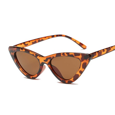 Gafas De Sol con diseño De ojo De gato para mujer, Estilo Vintage femeninos De anteojos De Sol, De diseñador De marca, a la moda, con espejo Triangular ► Foto 1/6