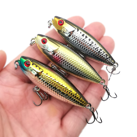 Wobblers-Mini lápiz flotante Isca señuelo de Pesca Artificial, cebo duro de plástico Crankbait, Pesca de lubina, Pesca Japón, paseo perro ► Foto 1/6