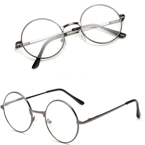Gafas de lectura con montura redonda de Metal Vintage, lentes transparentes de resina ultraligeras, lentes de aumento para el cuidado de la visión + 1,00 ~ + 4,0 ► Foto 1/6