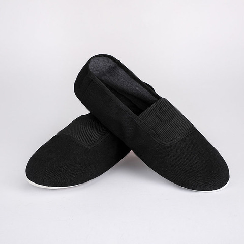 USHINE EU22-45 cuero completo único negro blanco de profesor de Yoga gimnasio, adecuación física zapatillas de Ballet para niños del hombre de la mujer ► Foto 1/6