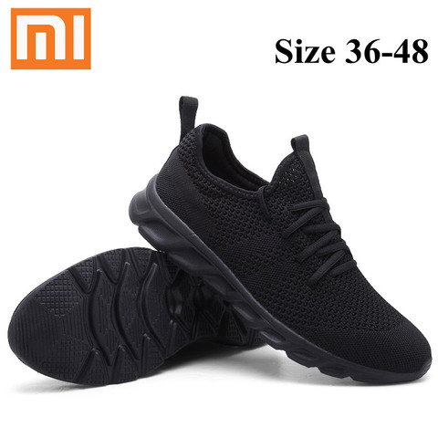 Tamaño 39-48 Xiaomi Mijia hombres zapatillas deportivas para el exterior transpirable luz tejer hombre zapatos para correr para casa inteligente deporte de la nave de la gota ► Foto 1/6