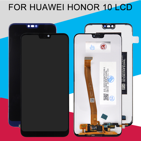 Promoción Catteny de 5,84 pulgadas para Huawei Honor 10 pantalla Lcd COL-L29 Lcd con montaje de pantalla táctil con huella digital envío gratuito ► Foto 1/6