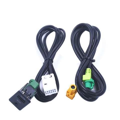 Para VW GOLF MK6 JETTA MK5 Sagitar Bora RCD510 RNS510 RNS315 RCD500 RNS300 RCD300 AUX USB interruptor ► Foto 1/5