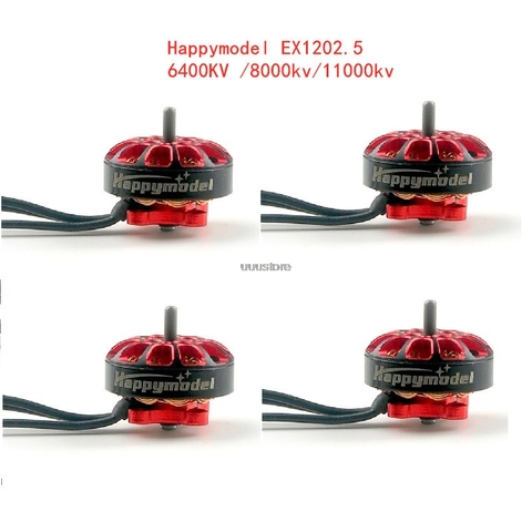 1/2/4 Uds Happymodel EX1202.5 1202,5 6400KV 11000kv 8000kv 2-3S de Motor sin escobillas para RC Dron de carreras con visión en primera persona Crux3 Babytooth ► Foto 1/1