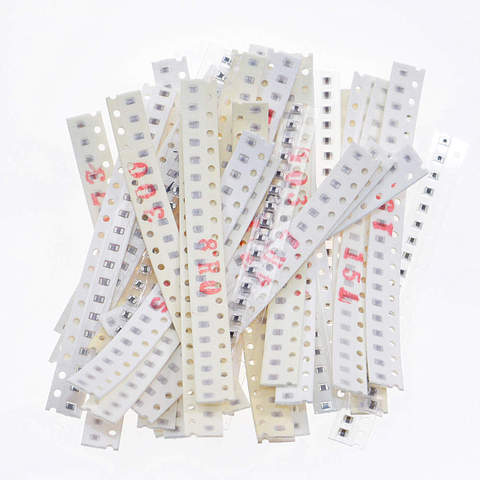 Kit surtido de condensadores de cerámica 720 SMD, 0805 unids/lote, 1pF ~ 10uF, 36 valores, 20 muestras cada uno ► Foto 1/2