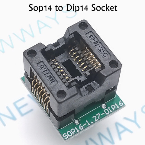 Sop14 cambio Dip14 Ots-14-1.27Mm Cnv-Sop-Ndip16-14P adaptador de programador, ► Foto 1/3