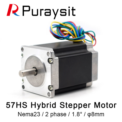 Nema23 57HS76-3004 2 Fase 1,8 ° Motor paso a paso híbrido 2,7 V 3A ► Foto 1/6