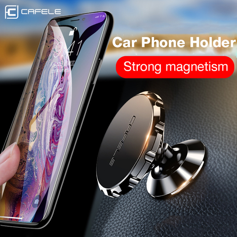 Soporte magnético de teléfono de coche CAFELE Universal para teléfono, soporte de coche para teléfono móvil, soporte de imán de teléfono móvil de aleación de aluminio ► Foto 1/6