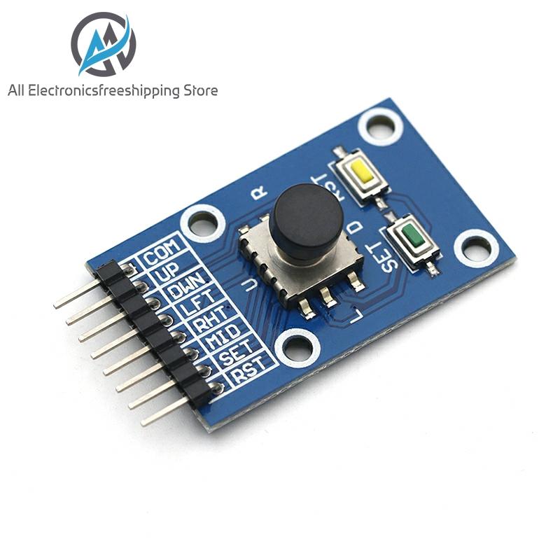 Módulo de botón de navegación de cinco direcciones para juego, mando basculante 5D, MCU AVR, teclado independiente para Arduino MÓDULO DE Joystick ► Foto 1/5