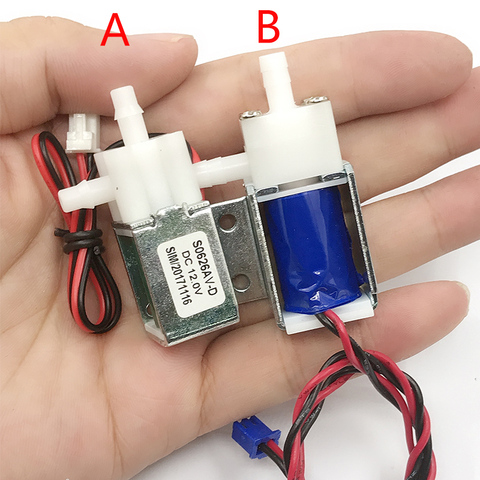 Mini válvula de solenoide eléctrica de 12V CC N/C válvula de agua normalmente cerrada, válvula de aire de válvula de agua normalmente abierta N/O ► Foto 1/5