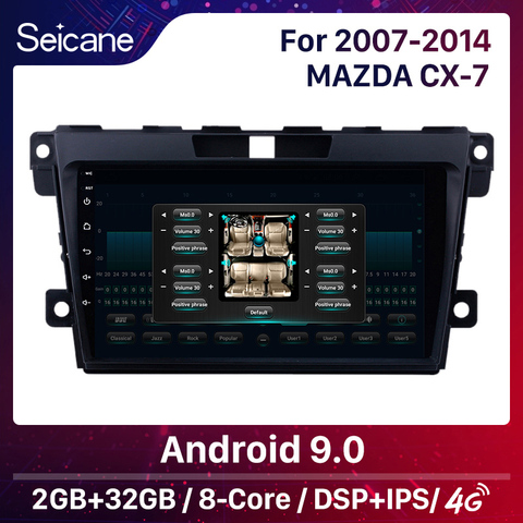 Seicane 2DIN DSP Android 10,0 Radio, navegación GPS para coche reproductor Multimedia para 2007, 2008, 2009, 2010, 2011-2014 MAZDA CX-7 cx7 cx 7 ► Foto 1/6