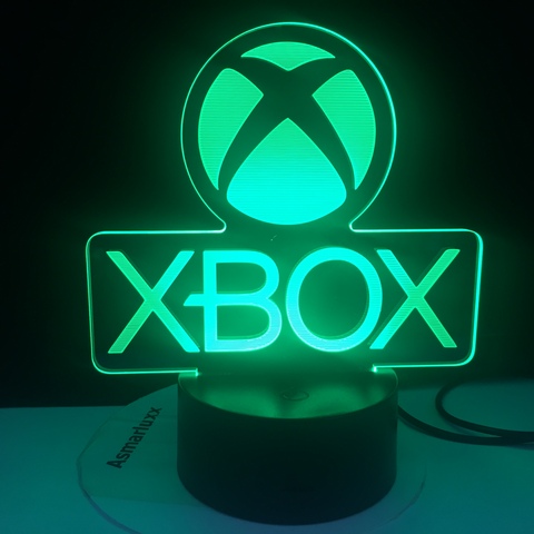 Juego de XBOX Home para niños, luz LED nocturna, USB, Control por aplicación de dibujos animados, regalos de cumpleaños, lámpara 3d ► Foto 1/6