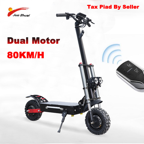 Scooter Eléctrico de 11 pulgadas, 60V, 3200W, 80 km/h, Scooter electrónico rápido para Patinete eléctrico todoterreno, Patinete eléctrico plegable para adultos ► Foto 1/6