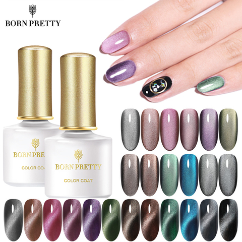 BORN PRETTY-esmalte de uñas de ojo de gato 5D, Gel UV semipermanente, barniz de Gel con efecto Jade magnético, 6ml, necesita Base negra ► Foto 1/6