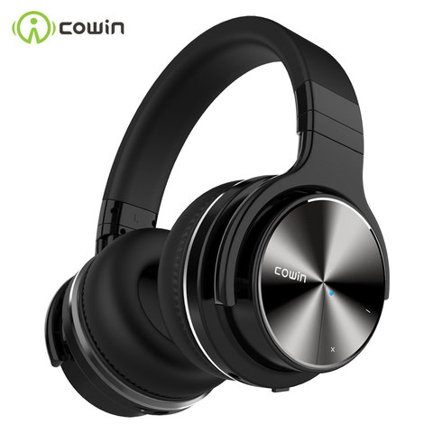 Cowin-auriculares inalámbricos E7 PRO con Bluetooth, dispositivo con cancelación activa de ruido, por encima de la oreja, con micrófono y graves profundos ► Foto 1/6