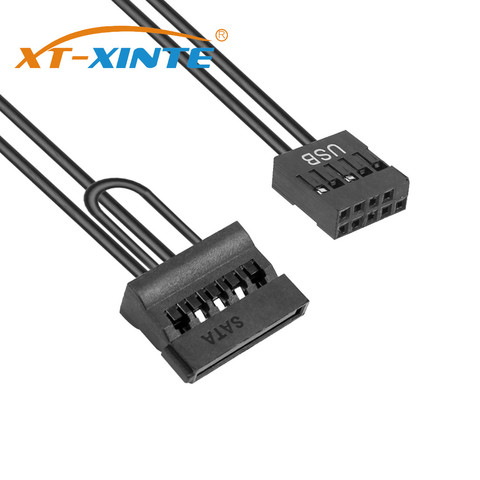 XT-XINTE-Adaptador USB de 9 pines a SATA SSD, Cable de alimentación SSD de 2,5 pulgadas para placa base ITX, Tablero Principal y Notebook ► Foto 1/6