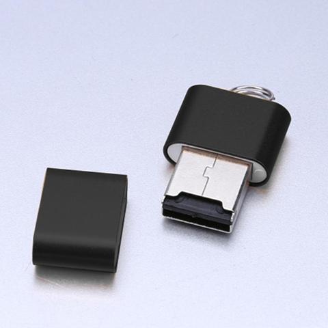 Mini adaptador de lector de tarjeta de memoria Micro SD de aleación de aluminio ultrafino de 480 Mbps USB 2,0 T Flash TF ► Foto 1/6