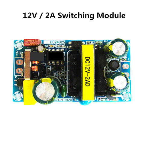 Módulo de conmutación AC-DC de 12V/2A, placa de alimentación de interruptor de onda baja, 24W, AC100-265V ► Foto 1/4