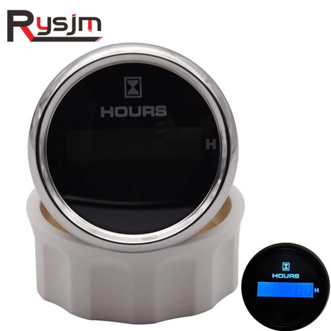 Contador horario Digital de 52mm para coche, resistente al agua, 2 pulgadas, reloj de arena, retroiluminación LED de 8 colores, rango de 9-32V, 0-99999,9 ► Foto 1/6