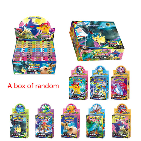 33 unids/set tarjetas de Pokemon GX EX MEGA Tarjeta de colección de juego de niños casa Pikachu tarjeta de juego de batalla juguetes enviado al azar, regalo ► Foto 1/6