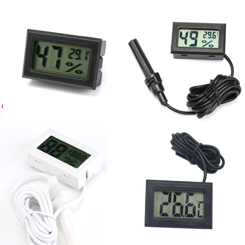 Mini Digital Humidity Meter Thermometer Hygrometer Sensor Gauge LCD Temperature Refrigerator Aquarium Monitoring Display Indoor ► Foto 1/6