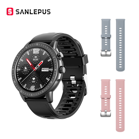 SANLEPUS-reloj inteligente para hombre y mujer, pulsera de deporte con Monitor de ritmo cardíaco de deporte, resistente al agua, para Android, Apple y Xiaomi, 2022 ► Foto 1/6