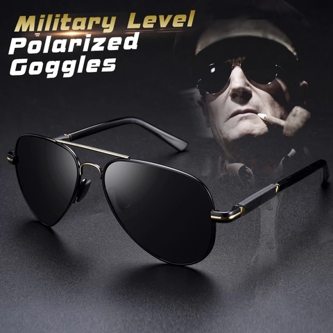 Gafas de sol polarizadas fotocromáticas con montura de aleación de aviación para hombre, gafas de sol de seguridad UV400 con diseño de piloto para hombre ► Foto 1/6