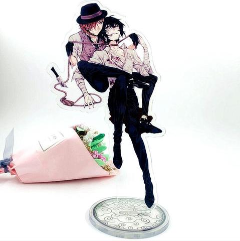 Anime de Bungo perros callejeros Osamu Dazai Nakahara Chuuya figura acrílica con soporte de escritorio decoración juguete de modelo de colección regalos de muñecas ► Foto 1/6