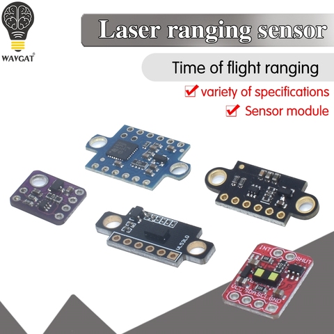 WAVGAT VL53L0X tiempo de vuelo (ToF) láser entre Sensor Breakout 940nm GY-VL53L0XV2 láser de distancia para I2C CII 3,3 V/5 V ► Foto 1/6