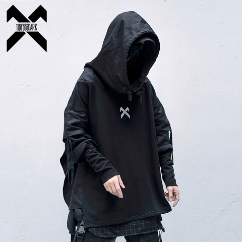 Sudaderas de carga oscura de 11 BYBB'S para hombre, ropa de calle Harajuku, Sudadera con capucha, moda informal de Hip Hop para hombre de gran tamaño XN19, otoño 2022 ► Foto 1/6