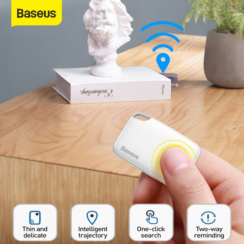 Mini rastreador inteligente Baseus Antipérdida rastreador GPS Bluetooth para buscador de llaves alarma de niño localizador de billetera localizador inteligente localizador de clave de etiqueta localizador ► Foto 1/6