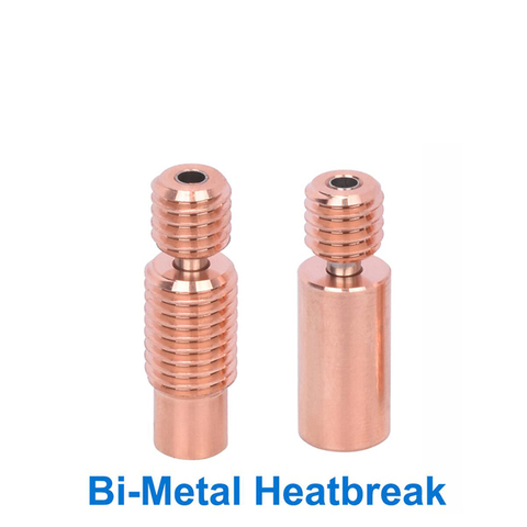 Rotura de calor Bimetal para V6 Hotend, bloque calentador para Prusa I3 MK3, filamento suave de 1,75 MM ► Foto 1/5
