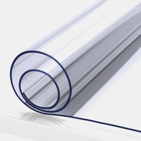Mantel de PVC transparente impermeable con patrón de cocina, cubierta para mesa de tela de 1,0mm ► Foto 1/6