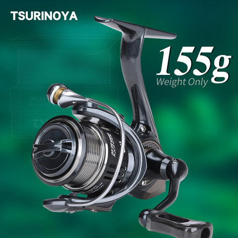 TSURINOYA-carrete giratorio ultraligero de 155G, para pesca de carbono, y agua dulce para agua salada, RANGER 800 1000S ► Foto 1/6