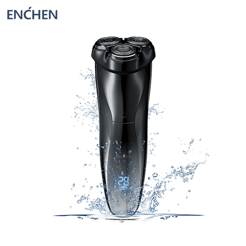 ENCHEN-máquina de afeitar eléctrica Blackstone3, afeitadora flotante de Triple hoja 3D, IPX7, lavable, recargable por USB, recortadora de barba ► Foto 1/6