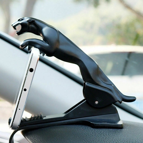 Soporte Universal para teléfono móvil con forma de Pantera, soporte de navegación GPS, Clip ajustable giratorio de 360 grados para coche ► Foto 1/6