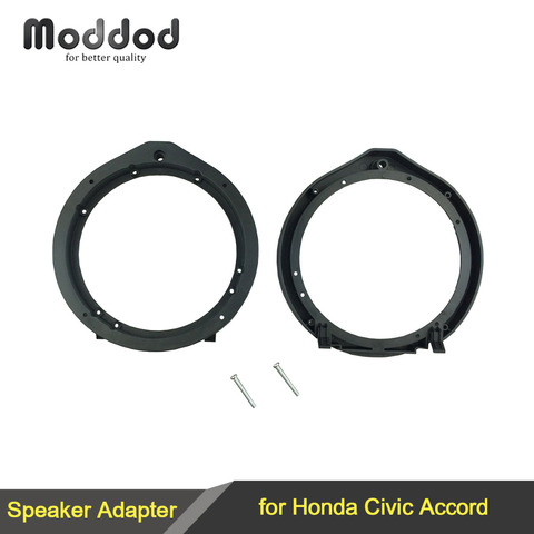 Placa adaptadora de montaje para altavoz de puerta delantera de coche, marco de anillo de soporte para Honda Accord City Crosstour CR-Z Insight Civic 6,5 