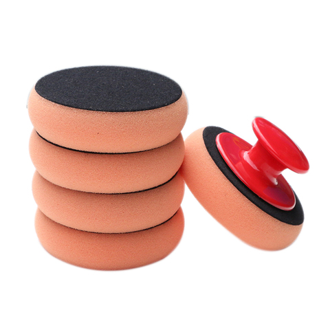 6 unids/set lavado De Coche cera Pad almohadilla De pulido esponja paño De limpieza De Coche De microfibra aplicador almohadillas para Pulidora De Coche ► Foto 1/6