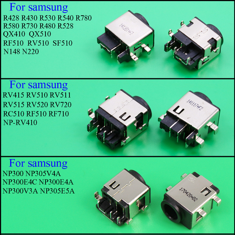 Conector de alimentación CC para ordenador portátil, puerto de carga para SAMSUNG RV411 RV515 RV420 RC512 RV511 RV510 RV509 RV515 R530 R540 QX510 R428 ► Foto 1/4