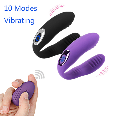 Vibrador sexual vibrador de 10 velocidades tipo U juguetes eróticos para mujeres G-Spot estimulan Vibradores para mujeres juguetes sexuales producto sexual para parejas ► Foto 1/6