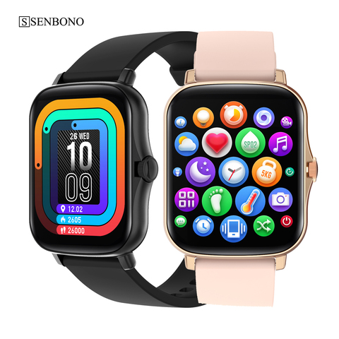 SENBONO 2022 reloj inteligente Y20 de las mujeres de los hombres pulsera de Fitness Tracker Monitor de ritmo cardíaco durante el sueño deportes reloj Smartwatch para Android IOS ► Foto 1/6